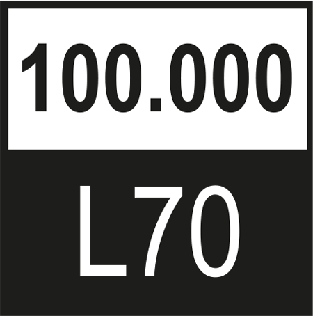 Lebensdauer 100000-L70
