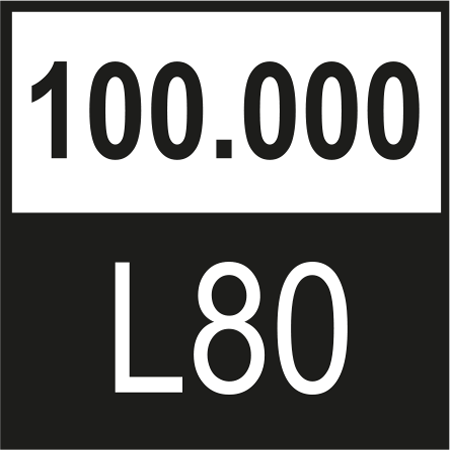 Lebensdauer 100000-L80