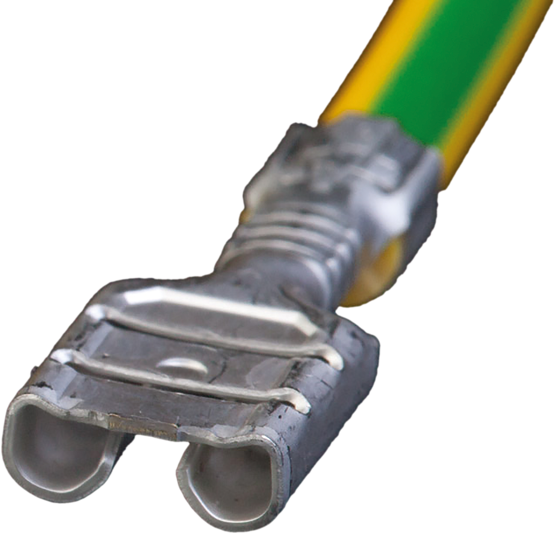 Potentialausgleichsleitung Mit Flachsteckhülsen 2,5 mm², Länge: 300 mm