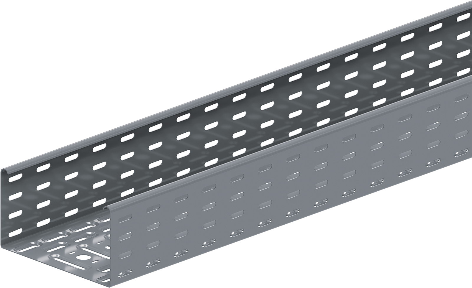 Kabelbahn gelocht KBLV 3000x100x110x1.00 mm Stahlblech, Sendzimirverzinkt