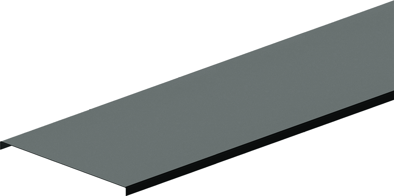 Deckel KBL-D  2000 x 100 mm, 0,60 mm Stahlblech, Zinkmagnesium