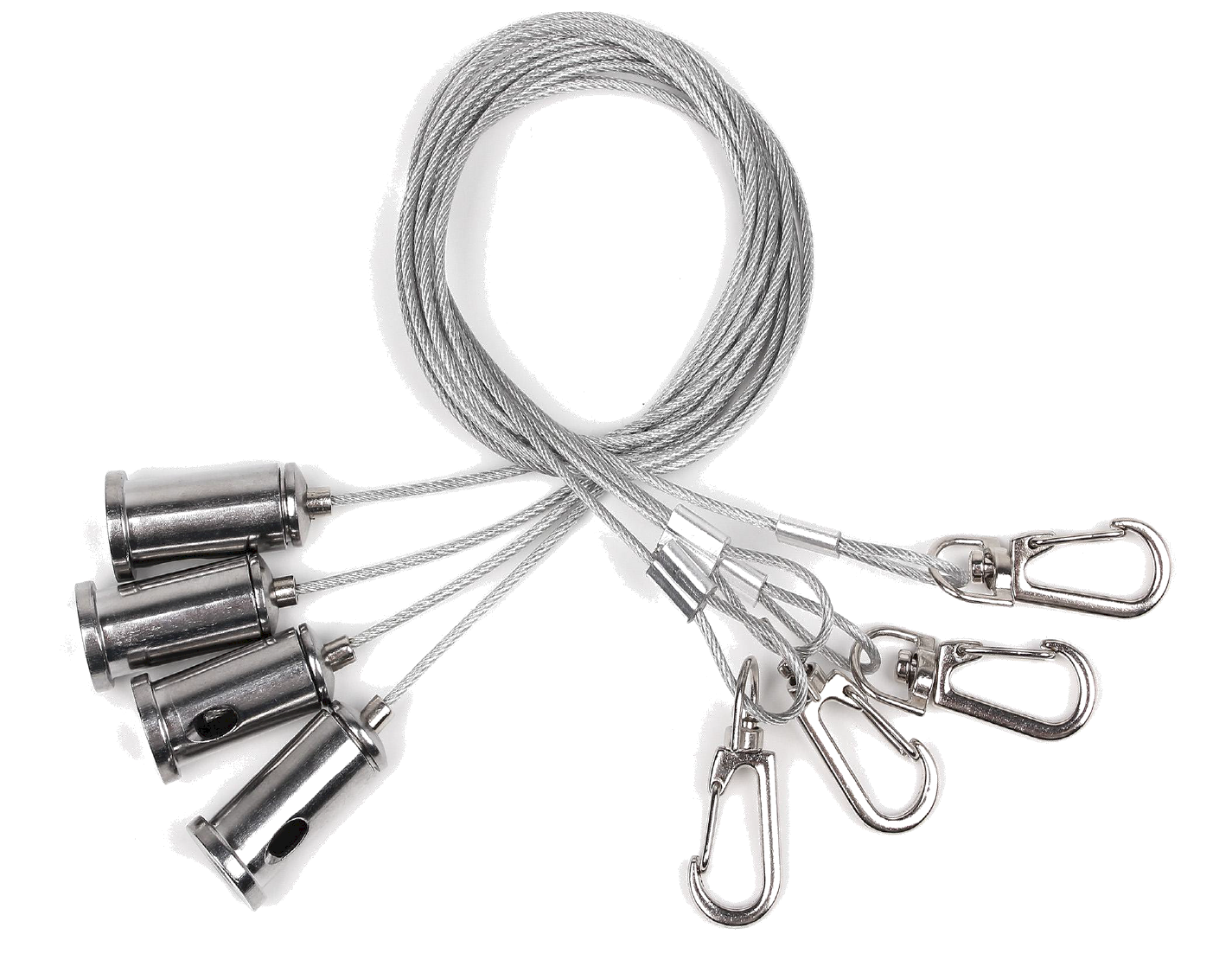 Y-Seilpendelset für LED-Panel inkl. Deckenbefestigung (2 Stück/Set)