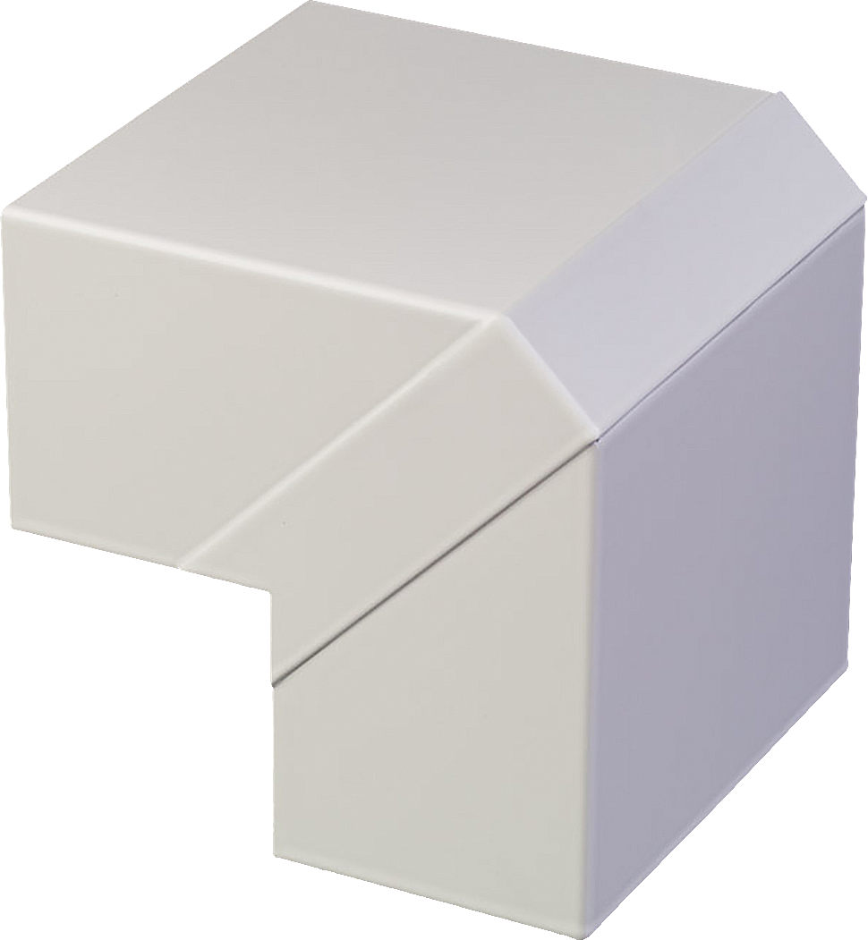 BRS-F Außeneck Für: 130 x 72 mm Stahlblech, RAL 9010