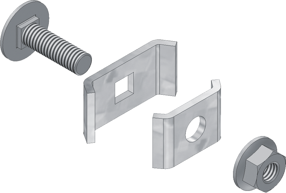 GBL 35 / 60 Verbinder VE: 100 Stk Stahlblech, Sendzimirverzinkt