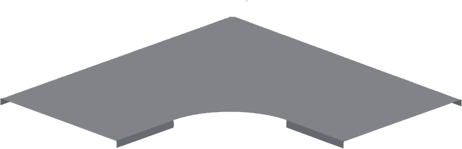 KBL-DB Deckel Bogen 90° 50 mm Stahlblech, Sendzimirverzinkt