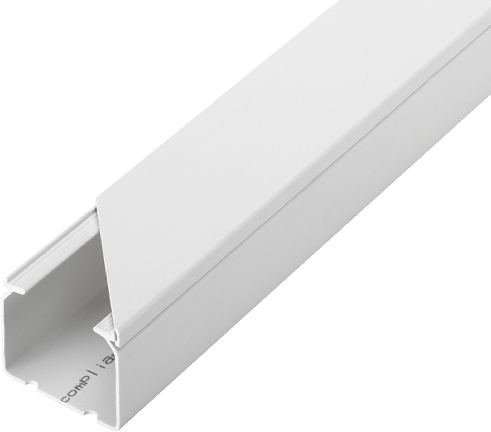 Installationskanal CK 60x40mm Reinweiß RAL 9010,VE: 28 m PVC